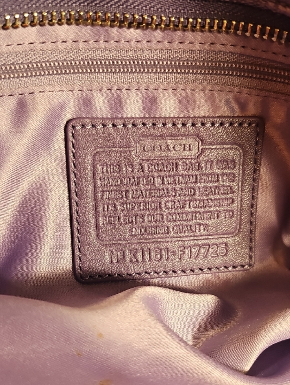 Coach Purple Signature Tote with Matching Wallet and Checkbook Cover - Picture 14 of 16